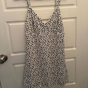 pacsun white spotted dress